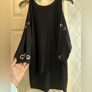 Cable & Gauge Black Sweater